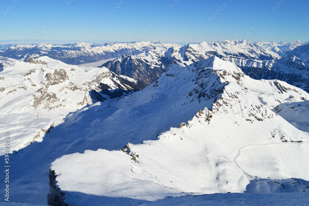 Mountain Schilthorn Eiger Monch Jungfrau, Switzerland. Alps Mountain Schilthorn Eiger Monch Jungfrau, Switzerland. Alps