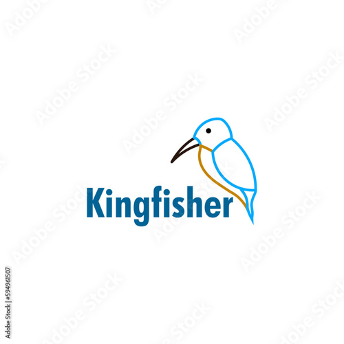 vector flat bird icon logo