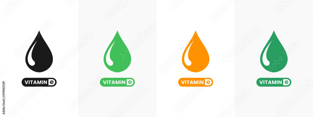 Vitamin E icon vector or vitamin E label vector isolated in flat style. Simple Vitamin E label vector for product packaging design. Best Vitamin E icon vector supplement packaging. Vitamin E icon vector or vitamin E label vector isolated in flat style. Simple Vitamin E label vector for product packaging design. Best Vitamin E icon vector supplement packaging.