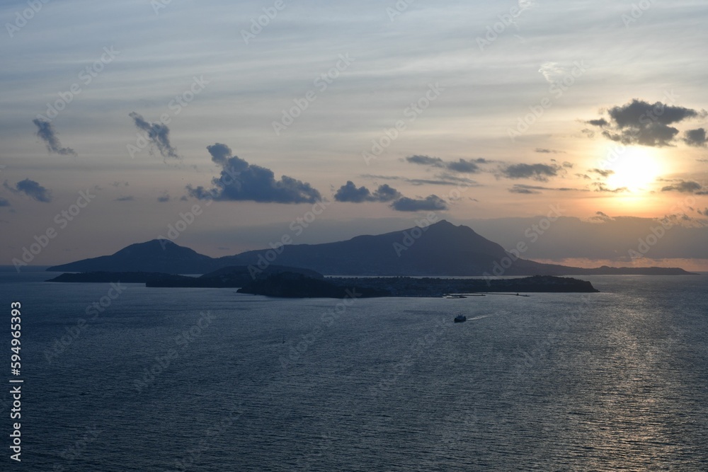 Images of the gulf of Naples, Italy.