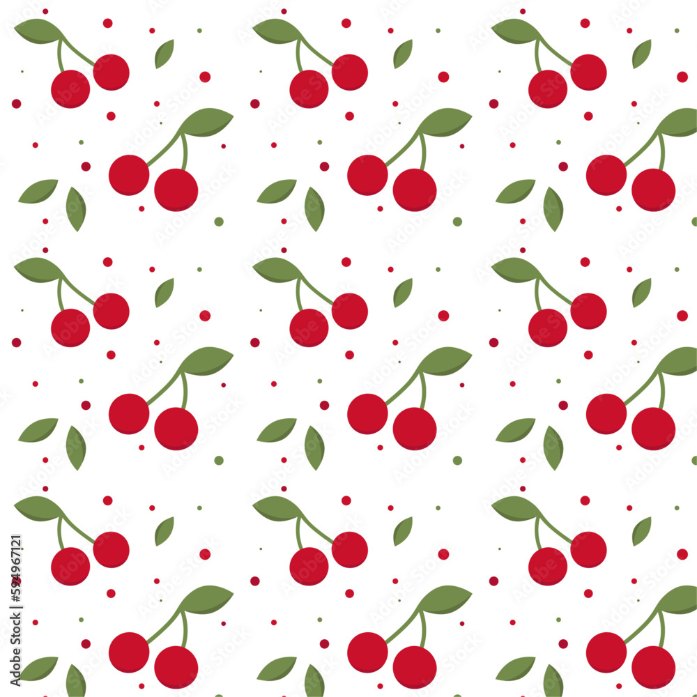 Seamless pattern with cherry. Cherry pattern. Cherry background vector illustration. Seamless pattern with cherry. Cherry pattern. Cherry background vector illustration.