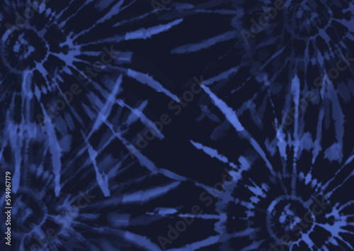 Abstract background with an indigo tie dye pattern design