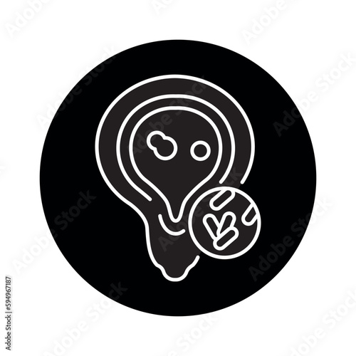 Cystitis color line icon. Pictogram for web page