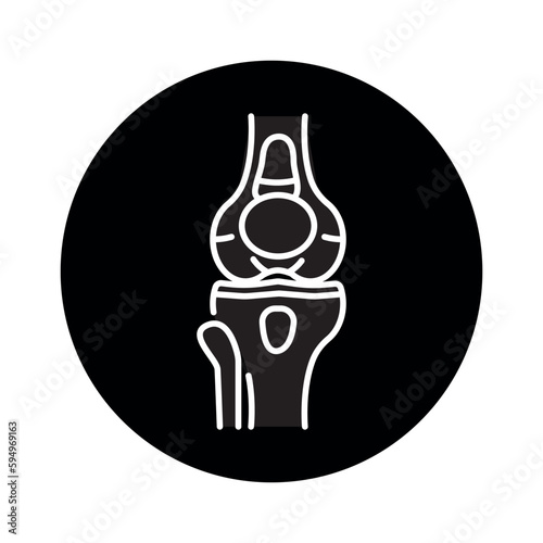 Bursitis color line icon. Pictogram for web page