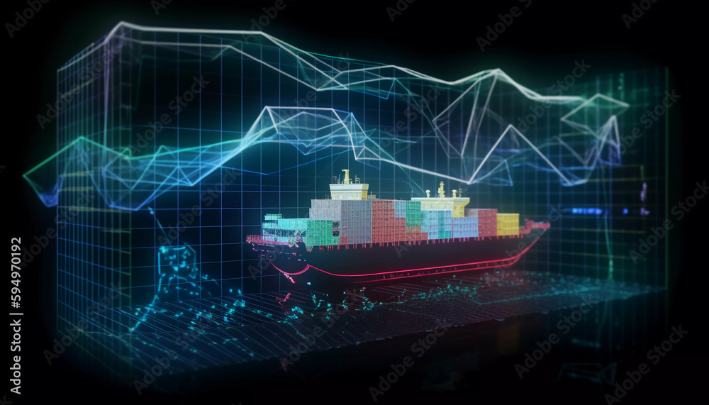 Fototapeta premium International Cargo Shipping