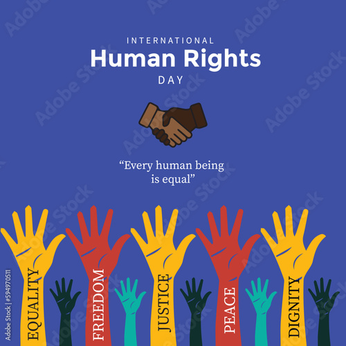 Free vector all human are equal international human rights