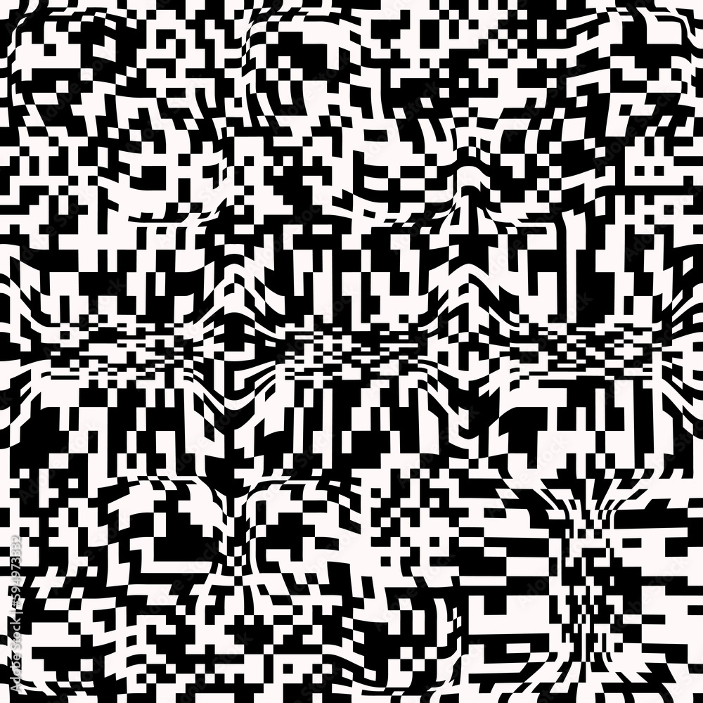 Fototapeta premium Abstract Geometric Vector Pattern Background With Transition Effect