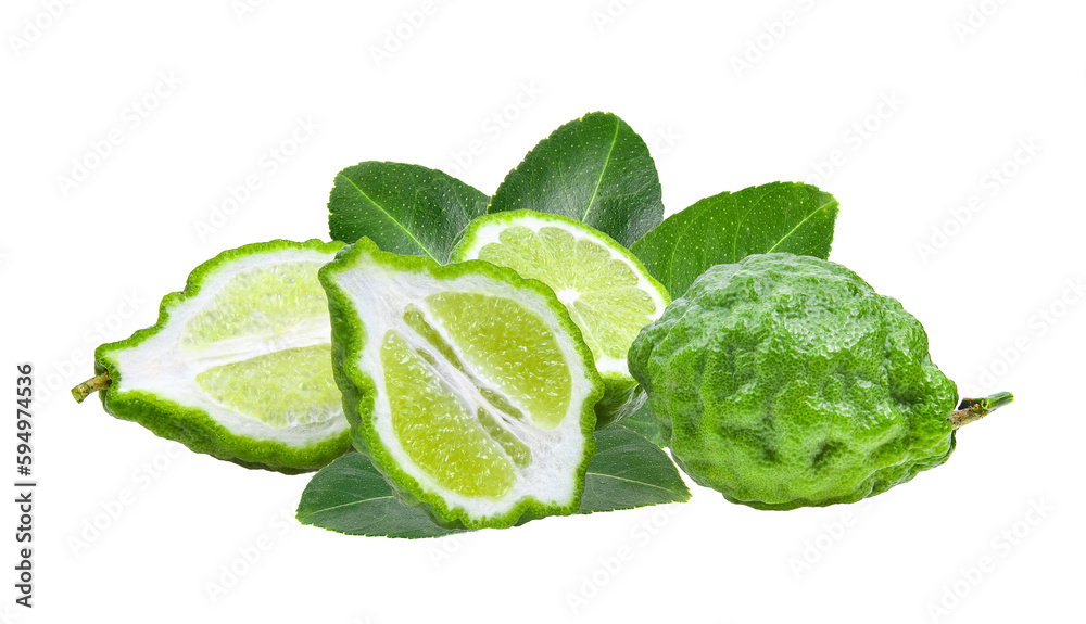 Fresh Bergamot fruit with leaf isolated on transparent png Fresh Bergamot fruit with leaf isolated on transparent png