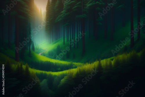 The forest was a haven for wildlife, with animals of all shapes and sizes roaming free Generative AI.