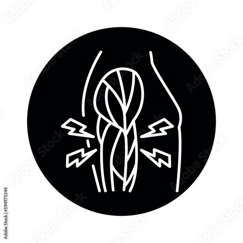 Polymyositis color line icon. Pictogram for web page