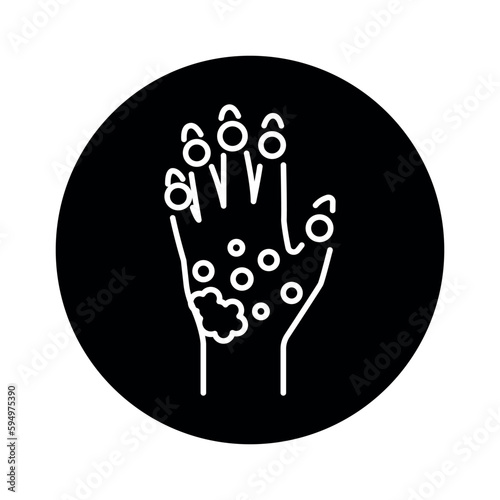 Psoriatic Arthritis color line icon. Pictogram for web page