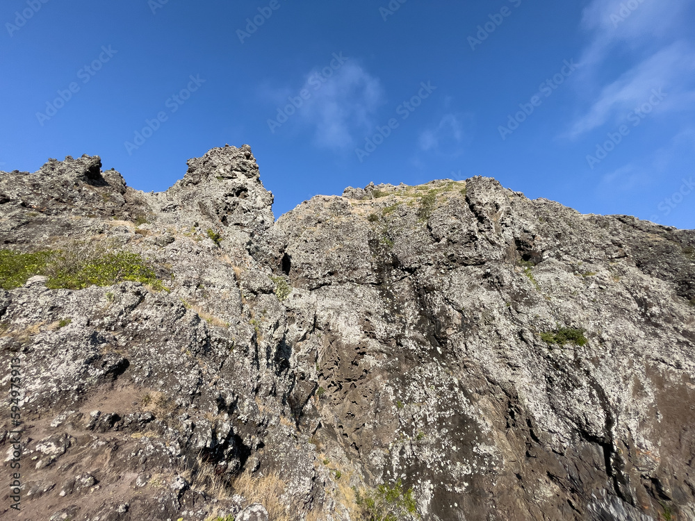 Le Morne Brabant Mountain, UNESCO World Heritage Site basaltic mountain with a summit of 556 metres, Mauritius