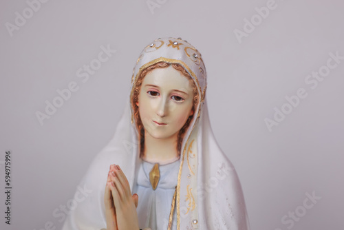 Our lady of Fatima catholic religious Virgin Mary statue