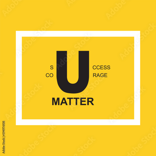 Success And Courage Matter Vector Illustration Graphic