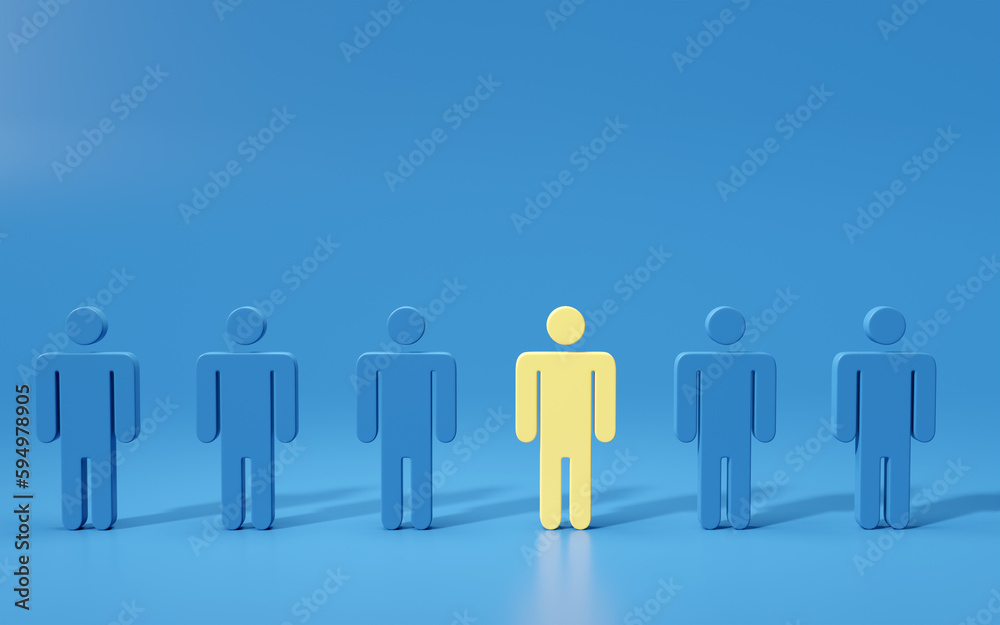 yellow winner special or different 3d render yellow winner special or different 3d render