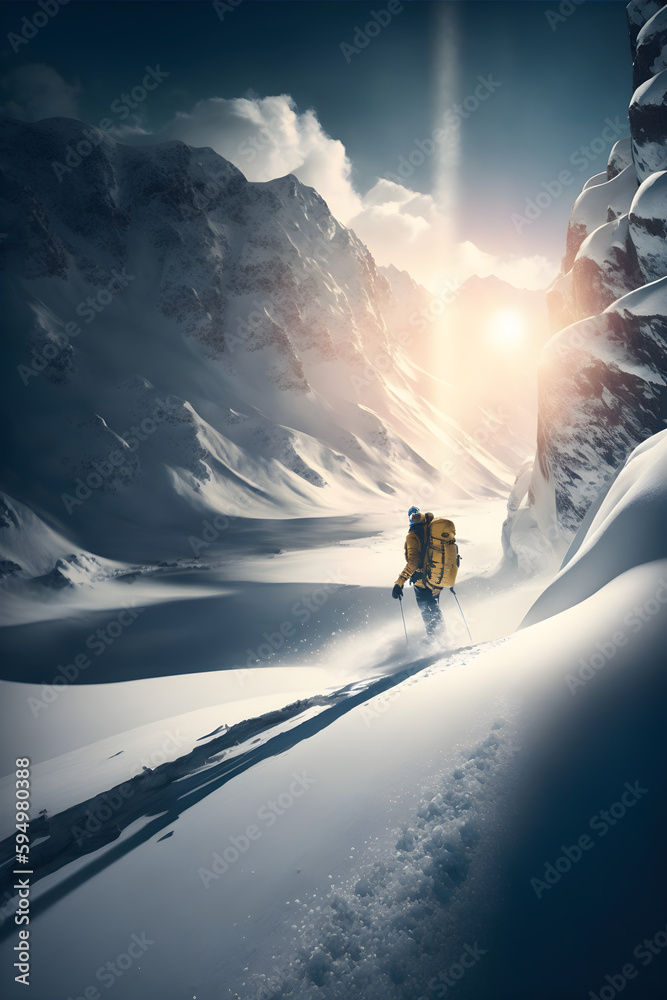 Credible_skiing_full_artistic_volumetric_lighting_bright_cinema