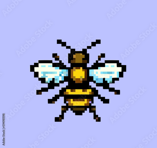 Bee pixel art