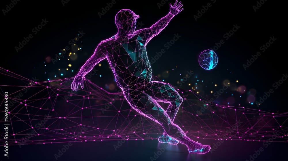 AI powered sports analytics concept with computer vision tracking players in action, showcasing real time performance analysis, and machine learning for enhanced coaching. Generative AI AI powered sports analytics concept with computer vision tracking players in action, showcasing real time performance analysis, and machine learning for enhanced coaching. Generative AI