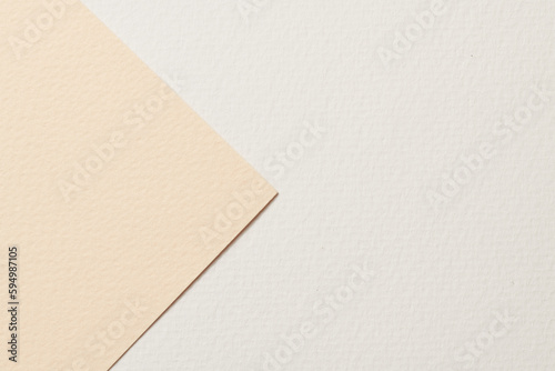 Rough kraft paper background, paper texture different shades of beige Mockup with copy space for text