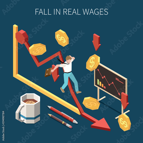 Real Wages Fall Composition