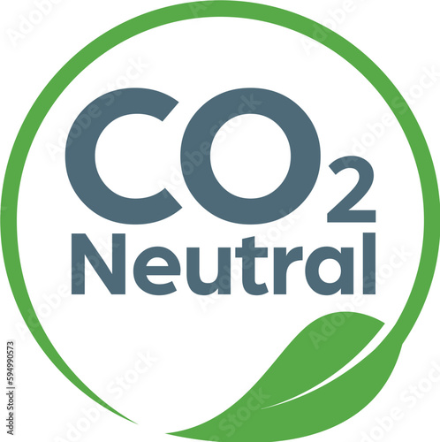 CO2 symbol eco friendly neutral