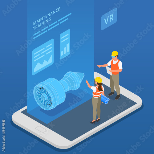 Aircraft Service Isometric