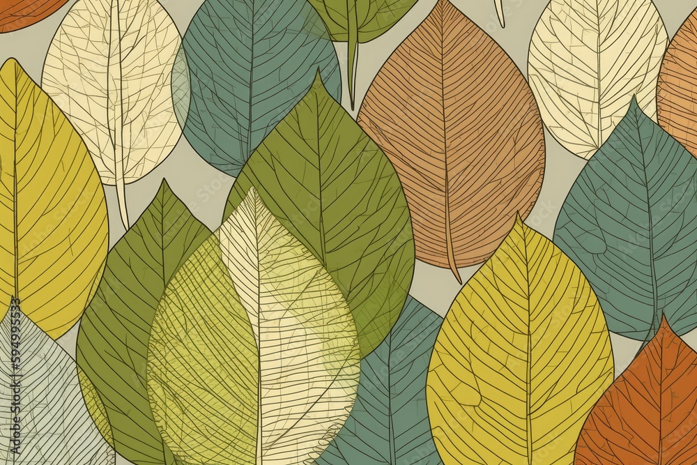 green wall covered in leaves. Generative AI green wall covered in leaves. Generative AI
