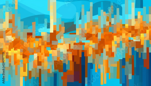 abstract impressionism background colors bright