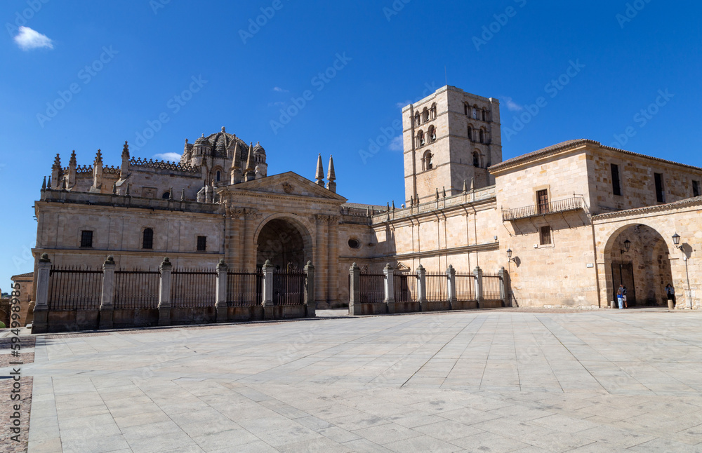 Catedral de Zamora (siglo XII). Fue declarado Monumento Nacional en 1889. Zamora, Castilla y León, España.