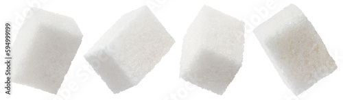 Set of sugar cubes cut out