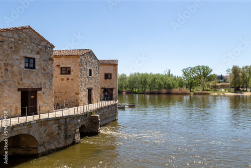 Aceñas de Olivares (especie de molino de agua). Zamora, Castilla y León, España.