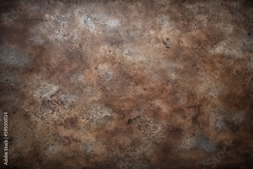 textured brown grunge background with a black border. Generative AI