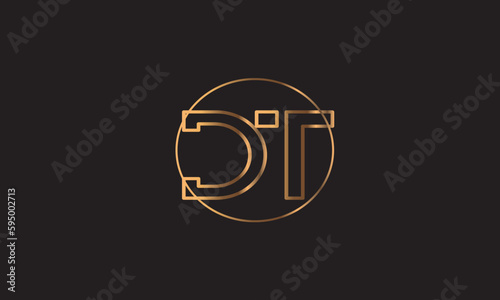 DT, TD , T , D , Abstract Letters Logo Monogram