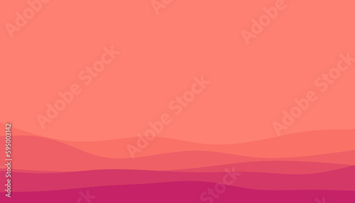 abstract and minimal background with smooth peach and pink curves