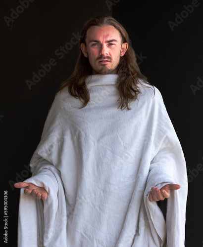 Obraz na płótnie Holy man like Jesus Christ w salonie