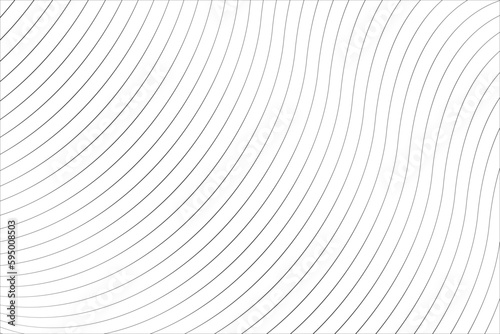 Vector Illustration of the black pattern of lines on white background