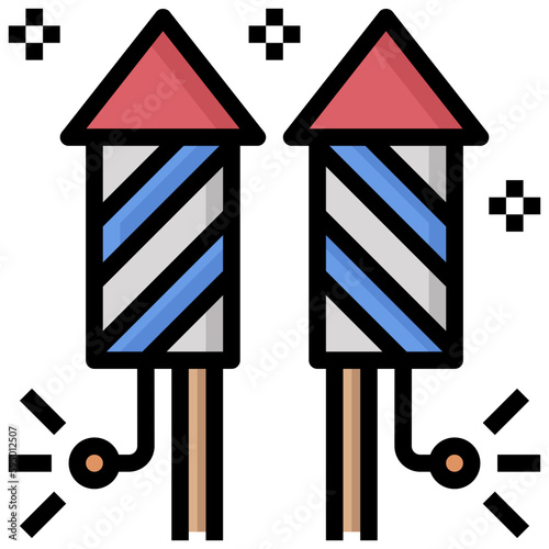 firework line icon,linear,outline,graphic,illustration photo