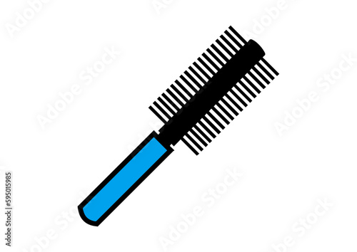 vector comb scissors tool illustrations