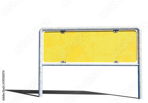 Old billboard. Metal billbo...