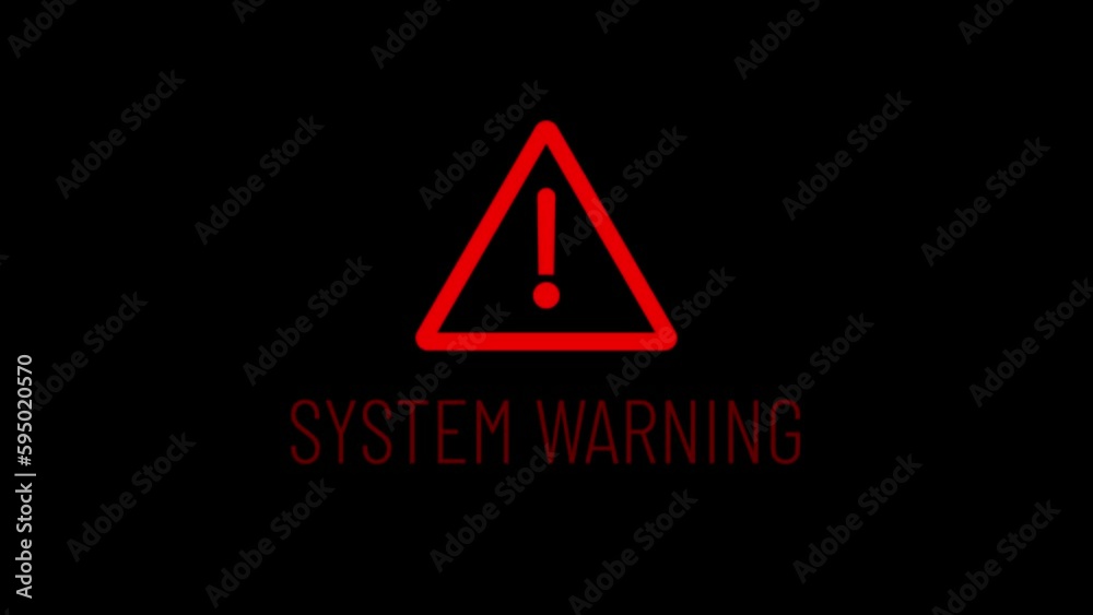 System Warning Text Sign, System Error Security ,Hacking Alert , Virus Detect, Computer Error Distortion Message, 4K Animation System Warning Text Sign, System Error Security ,Hacking Alert , Virus Detect, Computer Error Distortion Message, 4K Animation