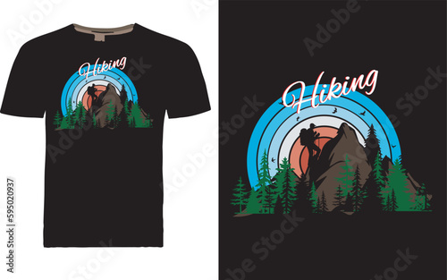 MOUNTINE HIKING T SHIRT DESIGN