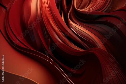 Abstract Brown and red background, Generative IA