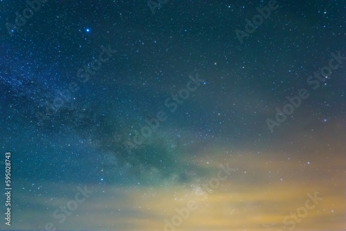 starry sky with milky way, beautiful night sky background