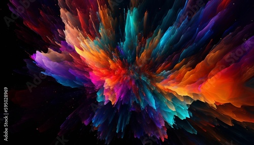 Wallpaper Mural Abstract colorful background, generative IA Torontodigital.ca