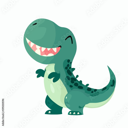 Happy cute t-rex vector art © Daniel