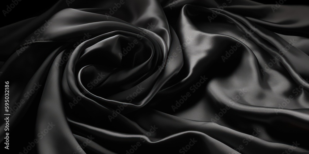 Dark black vintage silk satin. Dark black color. Luxury elegant ...