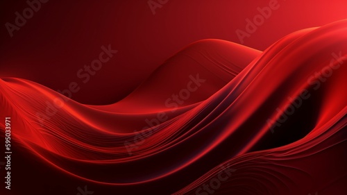 beautiful red background with smooth lines, wallpaper, generative IA