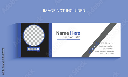 modern and creative email signature design template 