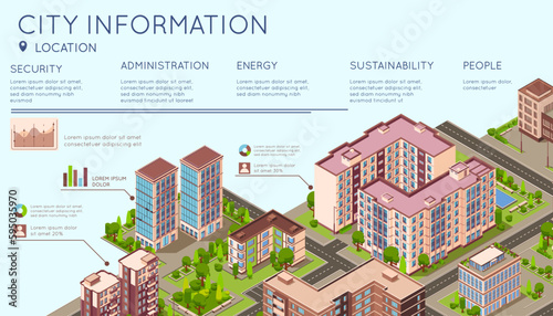 City Information Buildings Infographics
