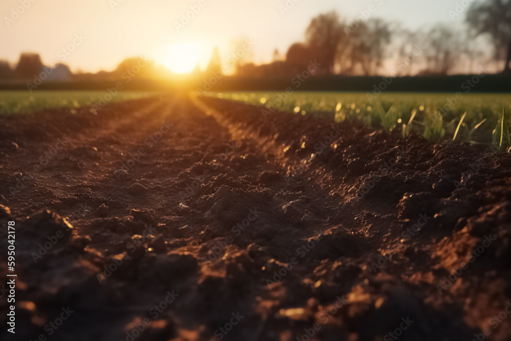 Preparing field for planting. Plowed soil in spring time. Agricultural background. Preparing field for planting. Plowed soil in spring time. Agricultural background.